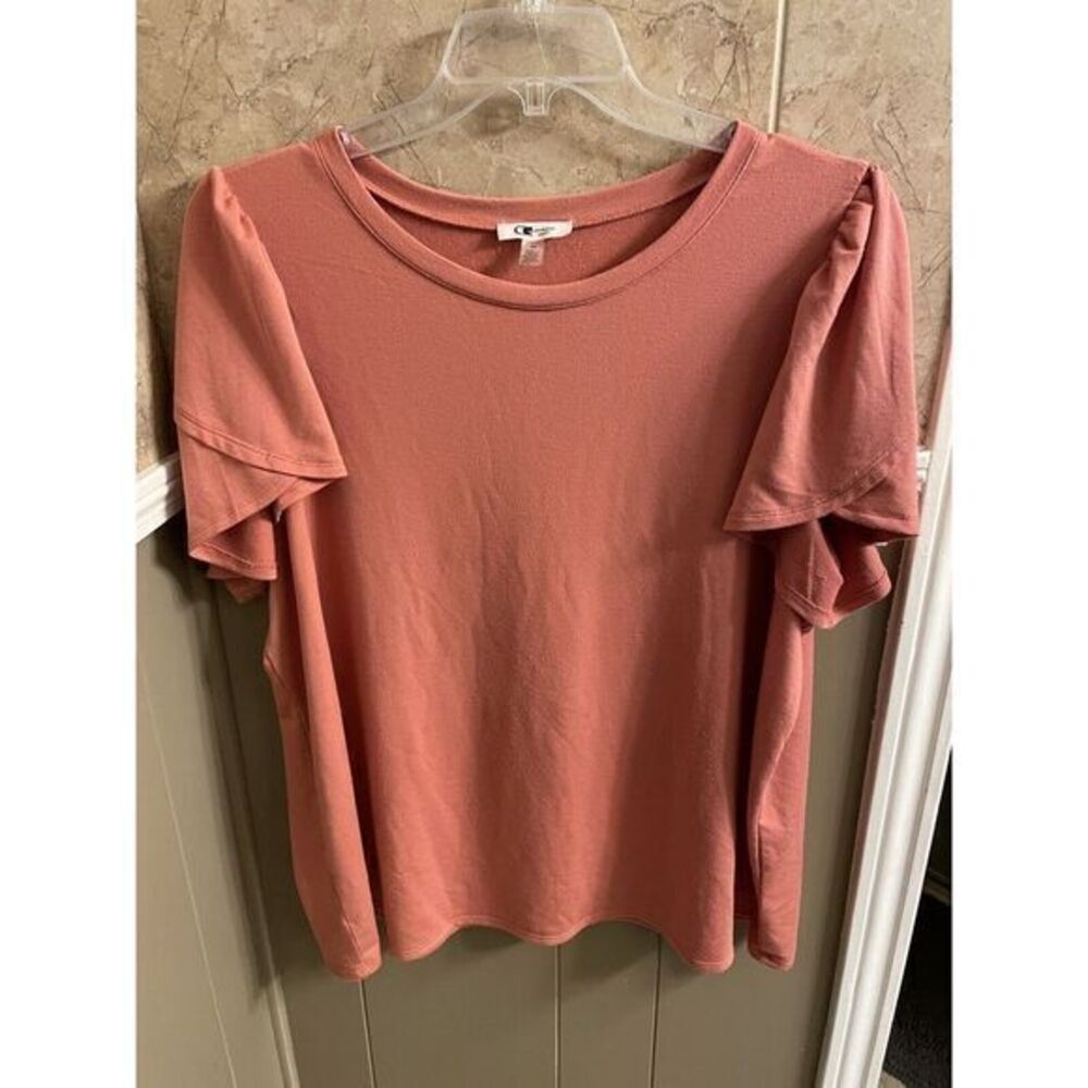 Cable And Gauge Sport Women's Pink Top Size 2X